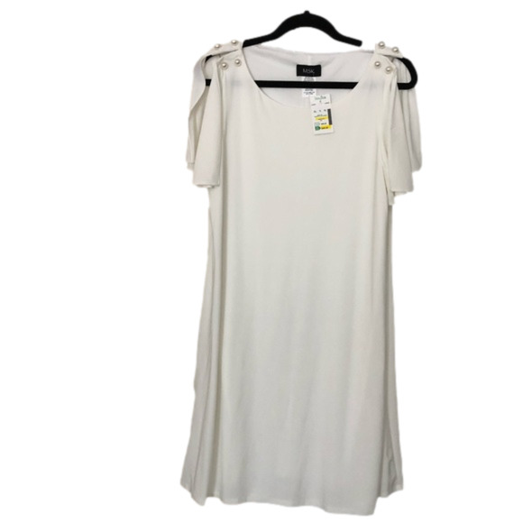 MSK Dresses & Skirts - MSK Ivory Fully Lined Pull-On Dress